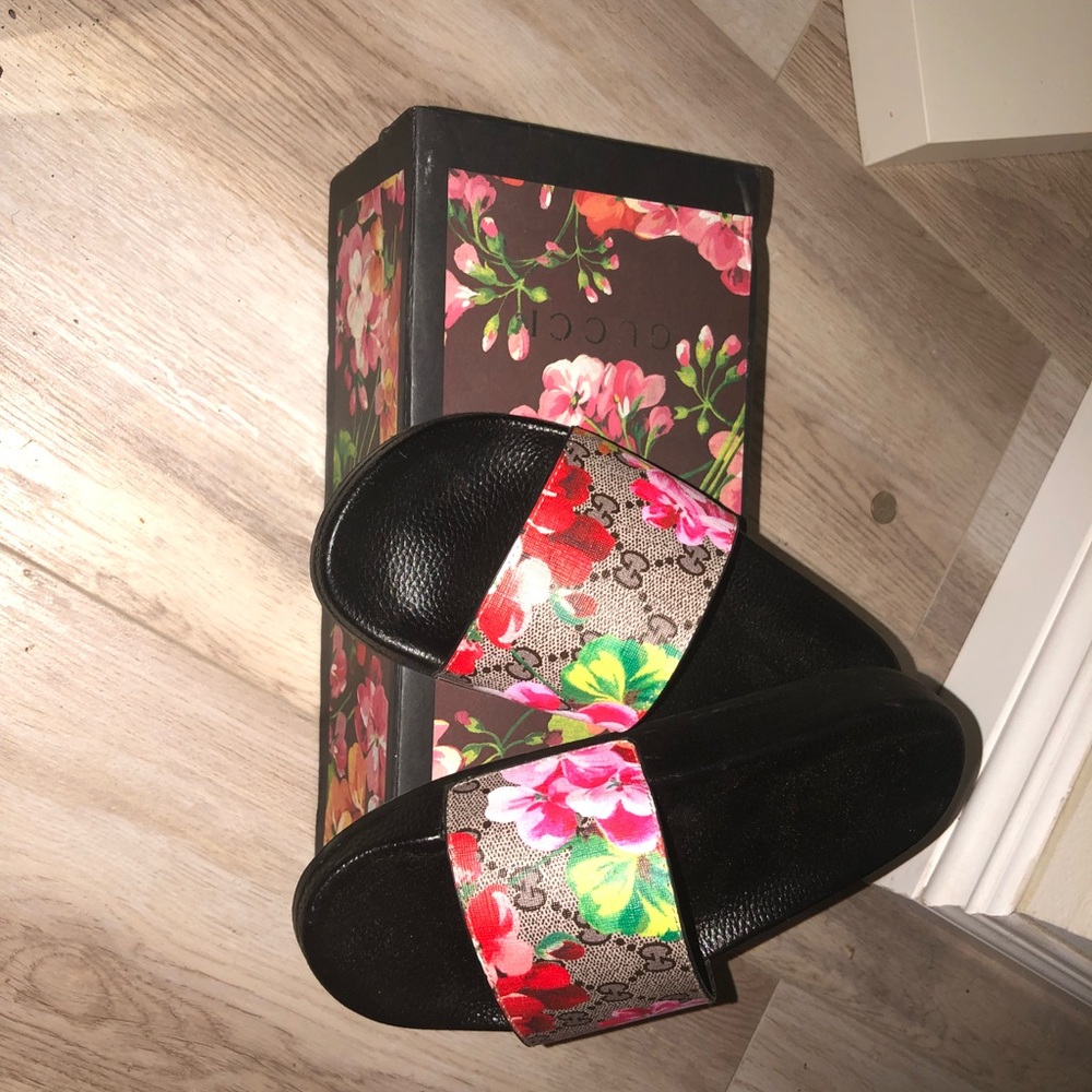Floral Gucci Slides